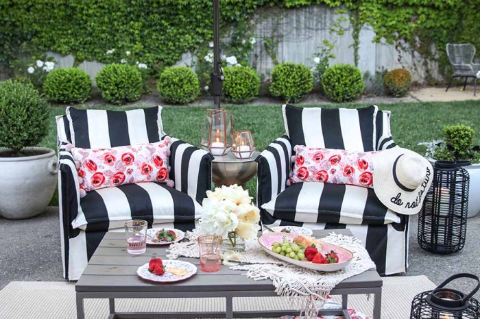 Patio glam modern ideas decorating summer Elegant patio decor ideas for summer evenings
